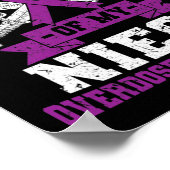 Ki Paars Ribbon Overdosering Bewustmakingskostuum Poster (Hoek)