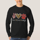 Ki Peace Love Redcue Adoption T-shirt (Voorkant)