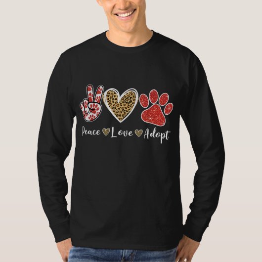 Ki Peace Love Redcue Adoption T-shirt (Voorkant)
