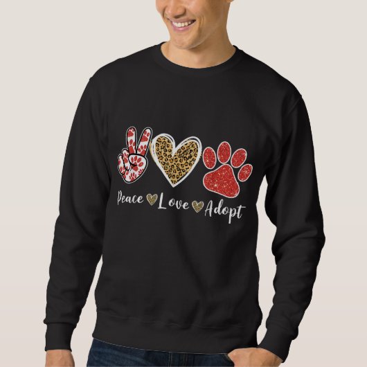 Ki Peace Love Redcue Adoption Trui (Voorkant)