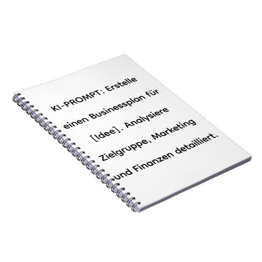 ​KI-Software-Tool: Businessplan-Generator 2026 Notitieboek (Rechterzijde)