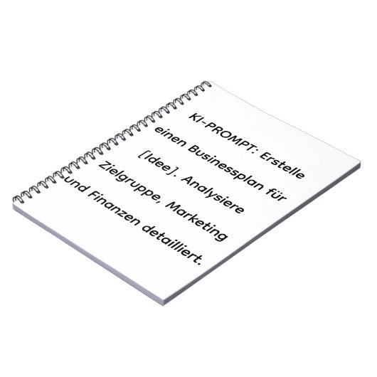 ​KI-Software-Tool: Businessplan-Generator 2026 Notitieboek (Linkerzijde)