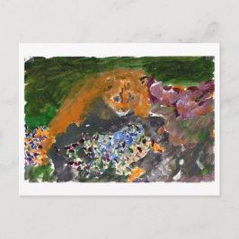 Kia het briefkaart van de kat