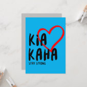 kia kaha blijft sterk kaart (Voorkant / Achterkant in situ)