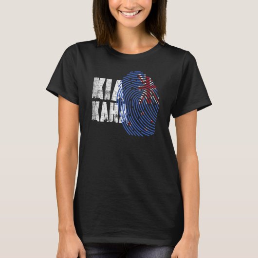 Kia Kaha is een sterk traditioneel Nieuw-Zeeland o T-shirt (Voorkant)