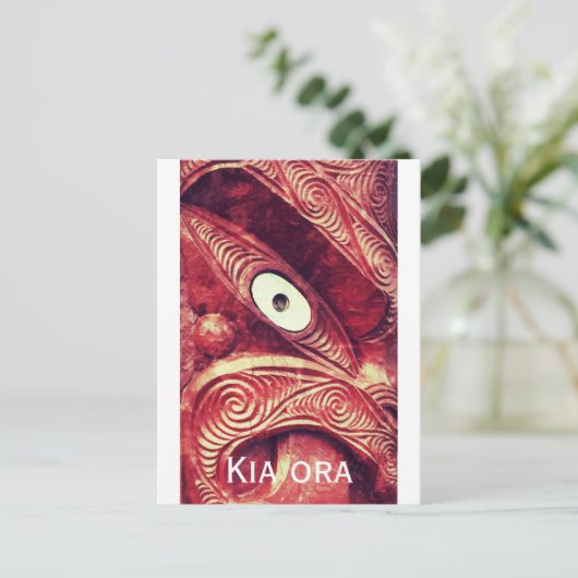 kia ora briefkaart (Staand voorkant)