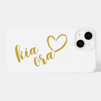 KIA ORA GOLD SCRIPT KIWI NEW ZEALAND NZ MAORI Case-Mate iPhone 14 HOESJE