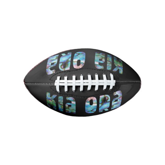 KIA ORA KIWI GREETING PAUA AMERICAN FOOTBALL (Voorkant)