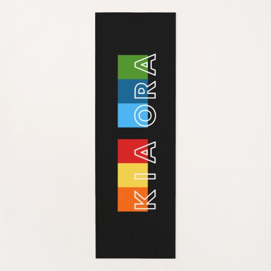 Kia Ora, Kiwi Greeting uit Nieuw-Zeeland Yogamat (Voorkant)