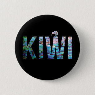 KIA ORA KIWI GREETST 6 CM RONDE BADGE RONDE BUTTON 5,7 CM