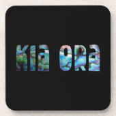 KIA ORA KIWI GREETTE STONE ONDERZETTER (Voorkant)