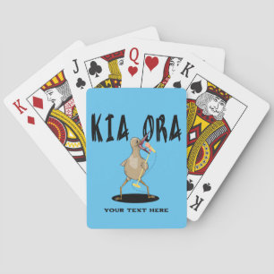 Kia ora Kiwi Te Reo Groet Pokerkaarten