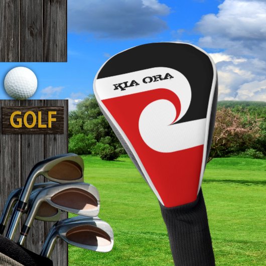 Kia Ora & Maori Flag, Nieuw-Zeeland/Sport, Golf Golfheadcover