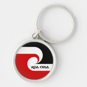 Kia Ora & Maori Flag, Nieuw-Zeeland/Sport, rugby K Sleutelhanger