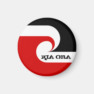 Kia Ora & Maori Flag, Nieuw-Zeeland/Sports, rugby Magneet