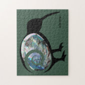 KIA ORA NZ KIWI BLACK PAUA FERN KORU NEW ZEALAND LEGPUZZEL (Verticaal)