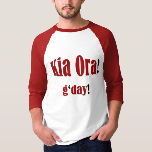 Kia Ora. T-shirt (Voorkant)