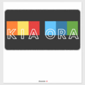KIA ORANZ MAORI TAAL GROET AOTEAROA KIWI STICKER (Vel)