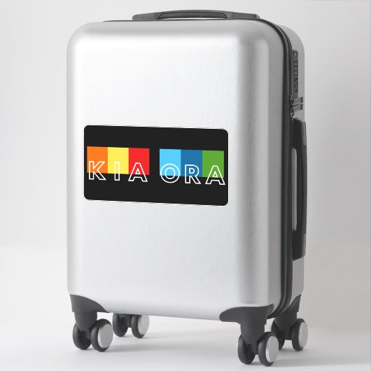 KIA ORANZ MAORI TAAL GROET AOTEAROA KIWI STICKER (Koffer)