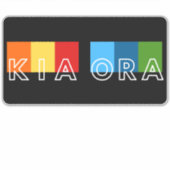 KIA ORANZ MAORI TAAL GROET AOTEAROA KIWI STICKER (Voorkant)