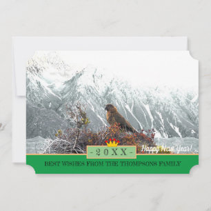 Kia Parrot & Gelukkig Nieuwjaar! Kaart/Nieuw-Zeela Feestdagenkaart