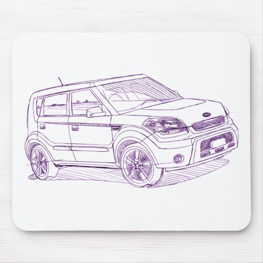 Kia Soul 2008+ Muismat (Voorkant)