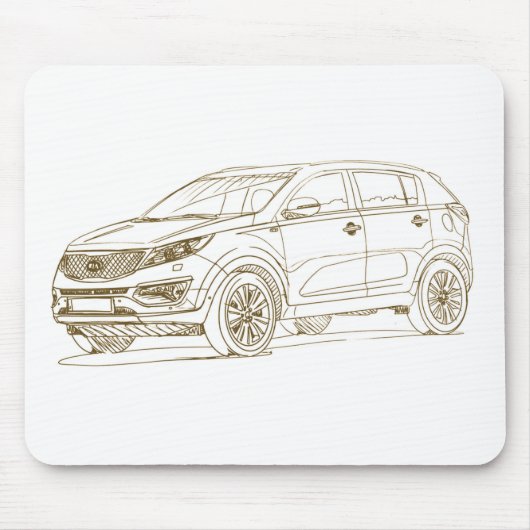 Kia Sportage 2014 Muismat (Voorkant)