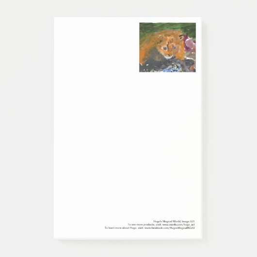 Kia the cat large post-it notes (Voorkant)