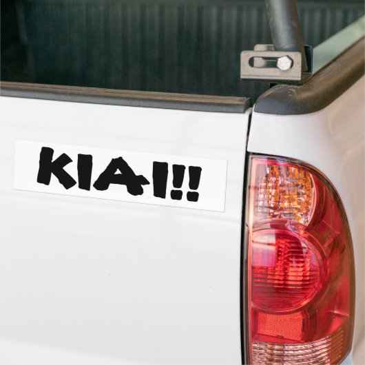 KIAI! BUMPERSTICKER (Op Truck)