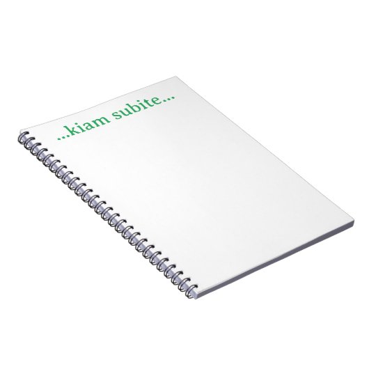 ...Kiam subite... Notitieboek (Rechterzijde)