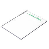...Kiam subite... Notitieboek (Linkerzijde)