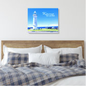 Kiama vuurtoren NSW Australië Canvas Afdruk (Insitu (Slaapkamer))