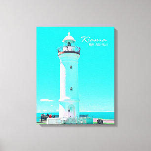 Kiama vuurtoren NSW Australië Canvas Afdruk