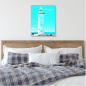 Kiama vuurtoren NSW Australië Canvas Afdruk (Insitu (Slaapkamer))
