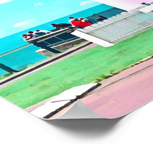 Kiama vuurtoren NSW Australië Poster (Hoek)