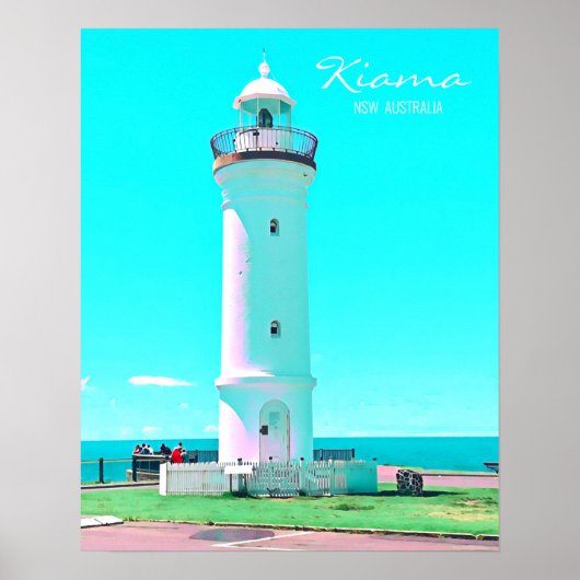 Kiama vuurtoren NSW Australië Poster (Voorkant)