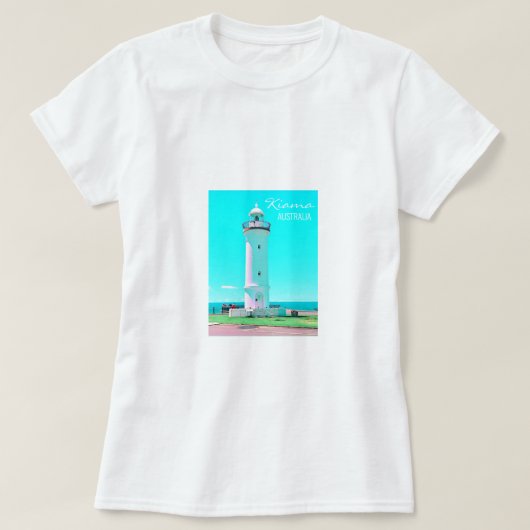 Kiama vuurtoren NSW Australië T-shirt (Design voorkant)