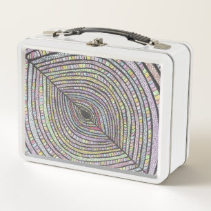 Kian Abstracte handgetekende kunst lunchboxen