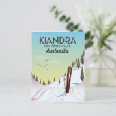 Kiandra New South Wales Australia Ski Briefkaart (Staand voorkant)