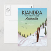 Kiandra New South Wales Australia Ski Briefkaart (Voorkant / Achterkant)