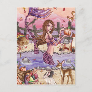 Kiandra - Thanksgiving Mermaid Briefkaart