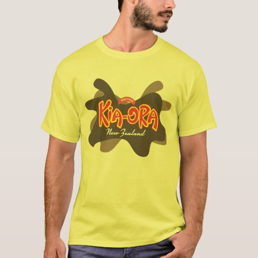KiaOra Print-zazzle.ai T-shirt (Voorkant)