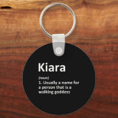 Kiara Definitie Gepersonaliseerde Naam Grappige Ve Sleutelhanger (Voorkant)