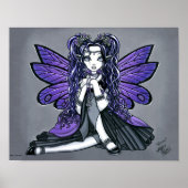 "Kiara" Gothic Butterfly Fairy Princess Poster (Voorkant)