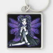 "Kiara" Gothic Butterfly Fairy Princess Sleutelhan Sleutelhanger (Voorkant)