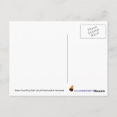 Kiara Toon Kat Black Cat met Briefkaart van de boo (Achterkant)