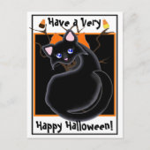 Kiara Toon Kat Black Cat met Briefkaart van de boo (Voorkant)