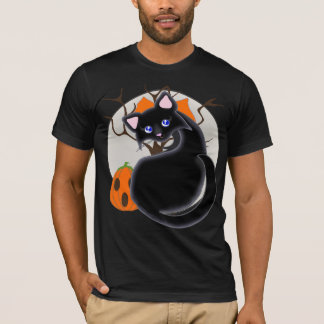 Kiara Toon Kat Black Cat Moon Tree Shirt
