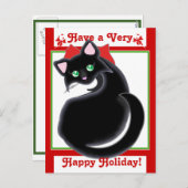 Kiara Toon Kitty Vakantie! Ansichtkaart Feestdagenkaart (Voorkant / Achterkant)