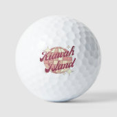 Kiawah Island golfer golfcadeau Golfballen (Voorkant)